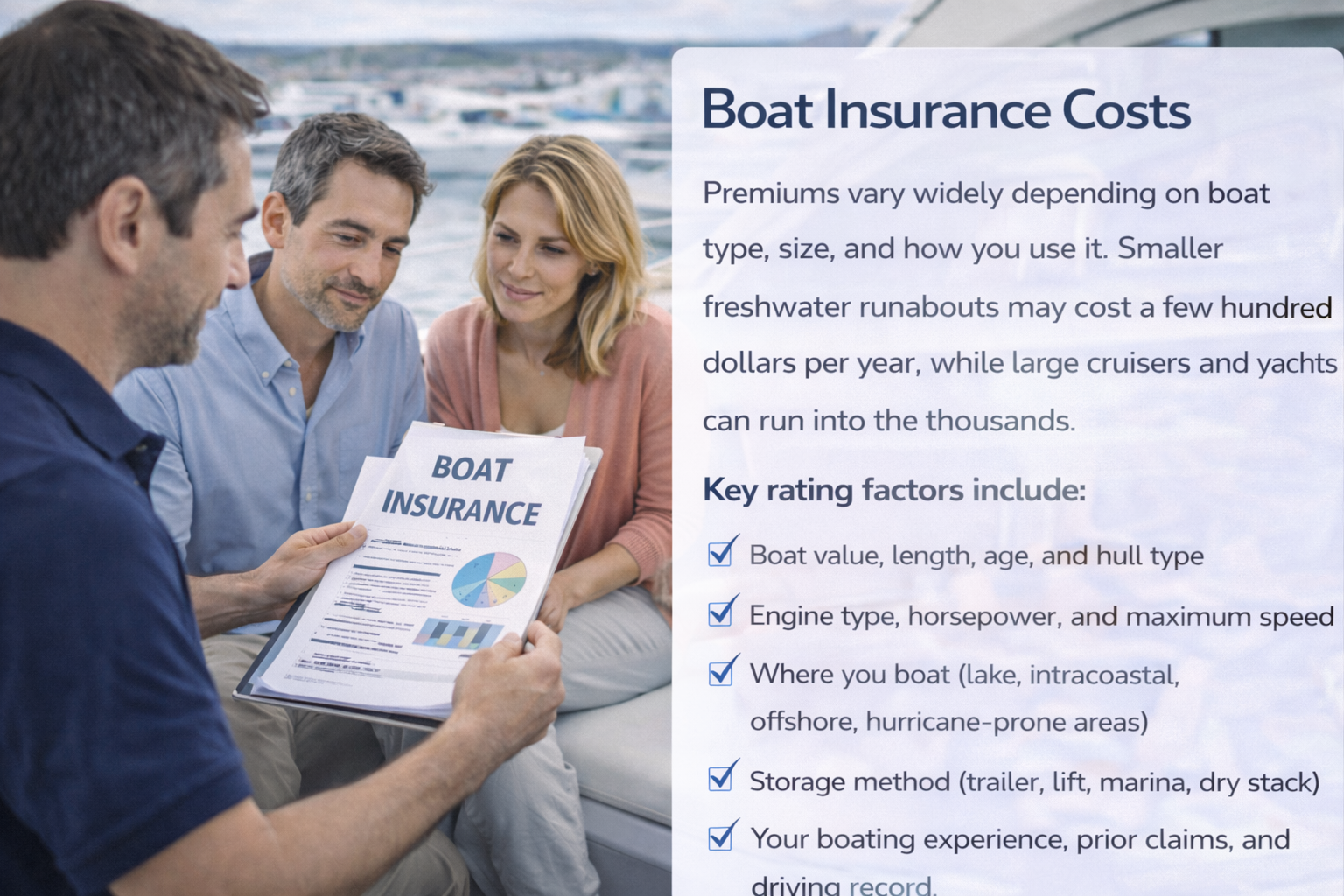 Boat Insurance Costs